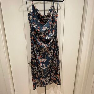 Midi faux wrap dress